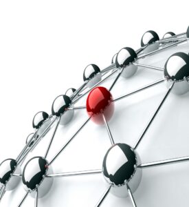 Bille que se distingue dans un réseau